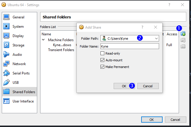Shared Folders Configuration 02