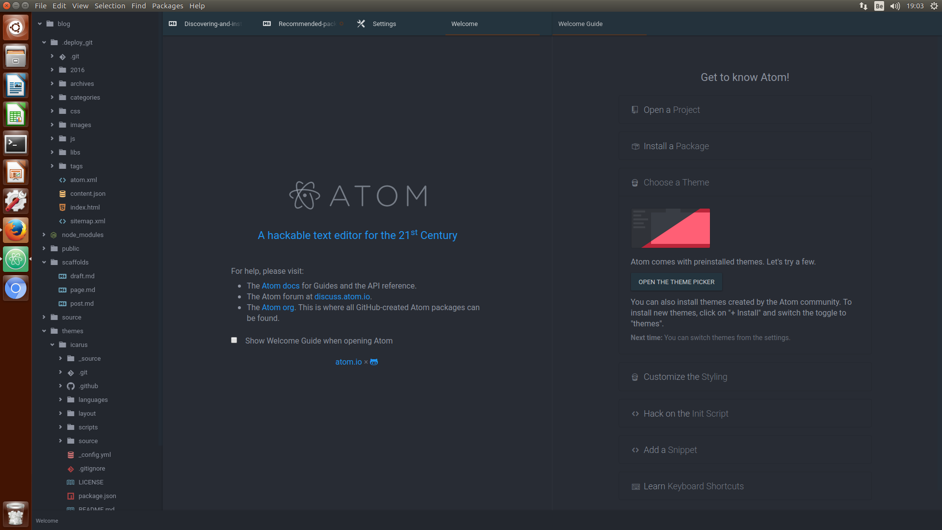 Atom Material UI Theme