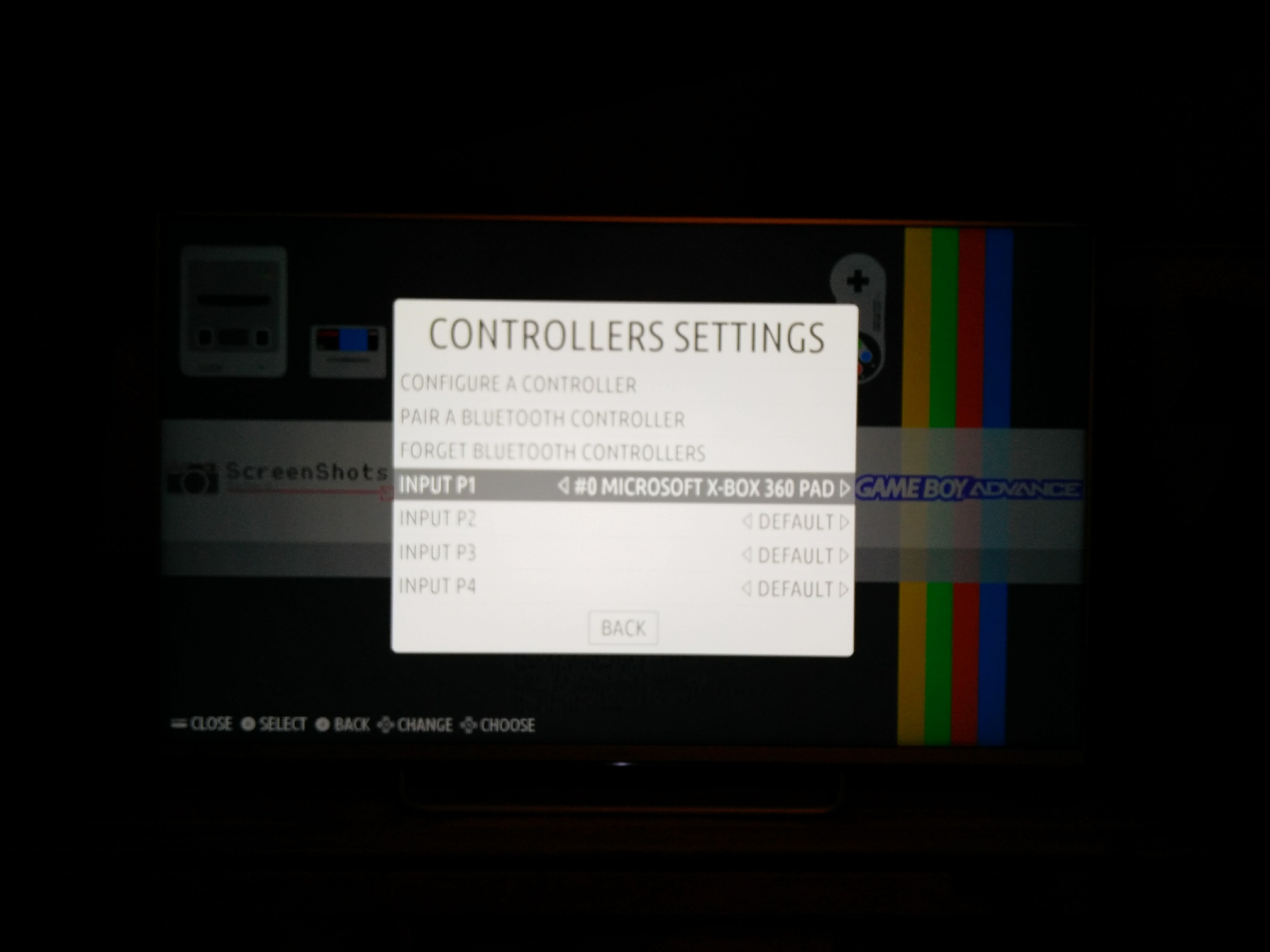 Controller settings (You should click on the first option, not the one I had selected )